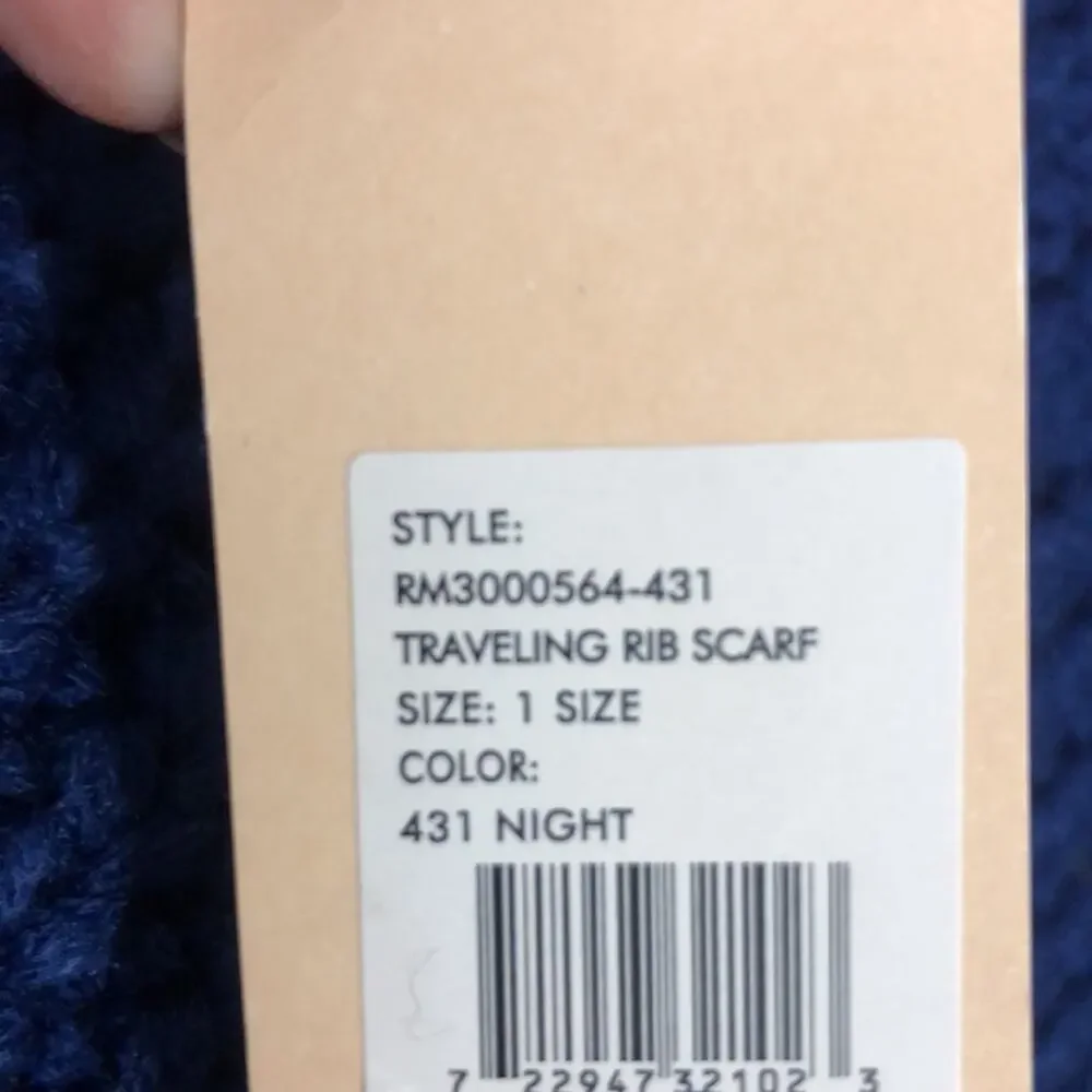 Rebecca Minkoff Traveling Rib Scarf Night NWT